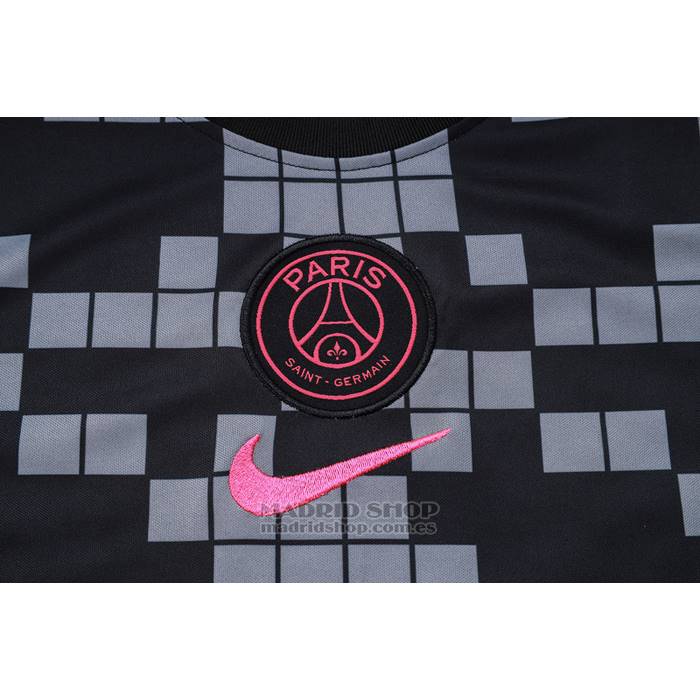 Camiseta de Entrenamiento Paris Saint-Germain Sin Mangas 2023-2024 Negro y Gris